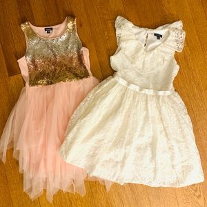 Pair of girls medium dressy dresses